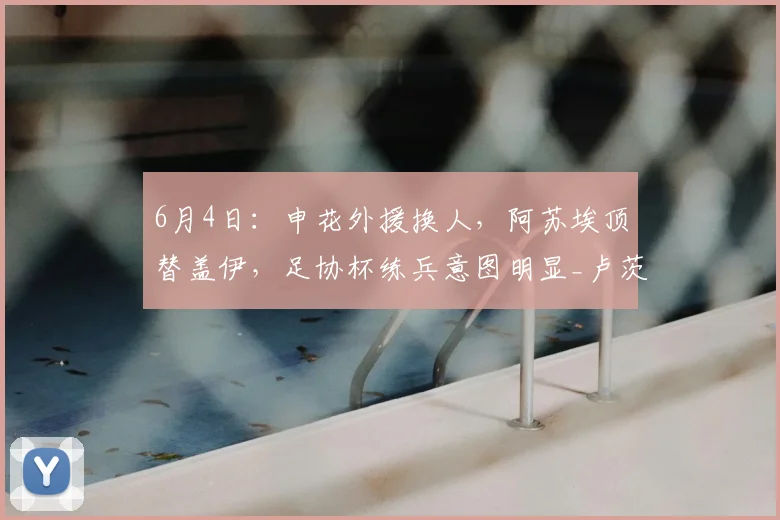 6月4日:申花外援换人,阿苏埃顶替盖伊,足协杯练兵意图明显_卢茨_联赛_球员